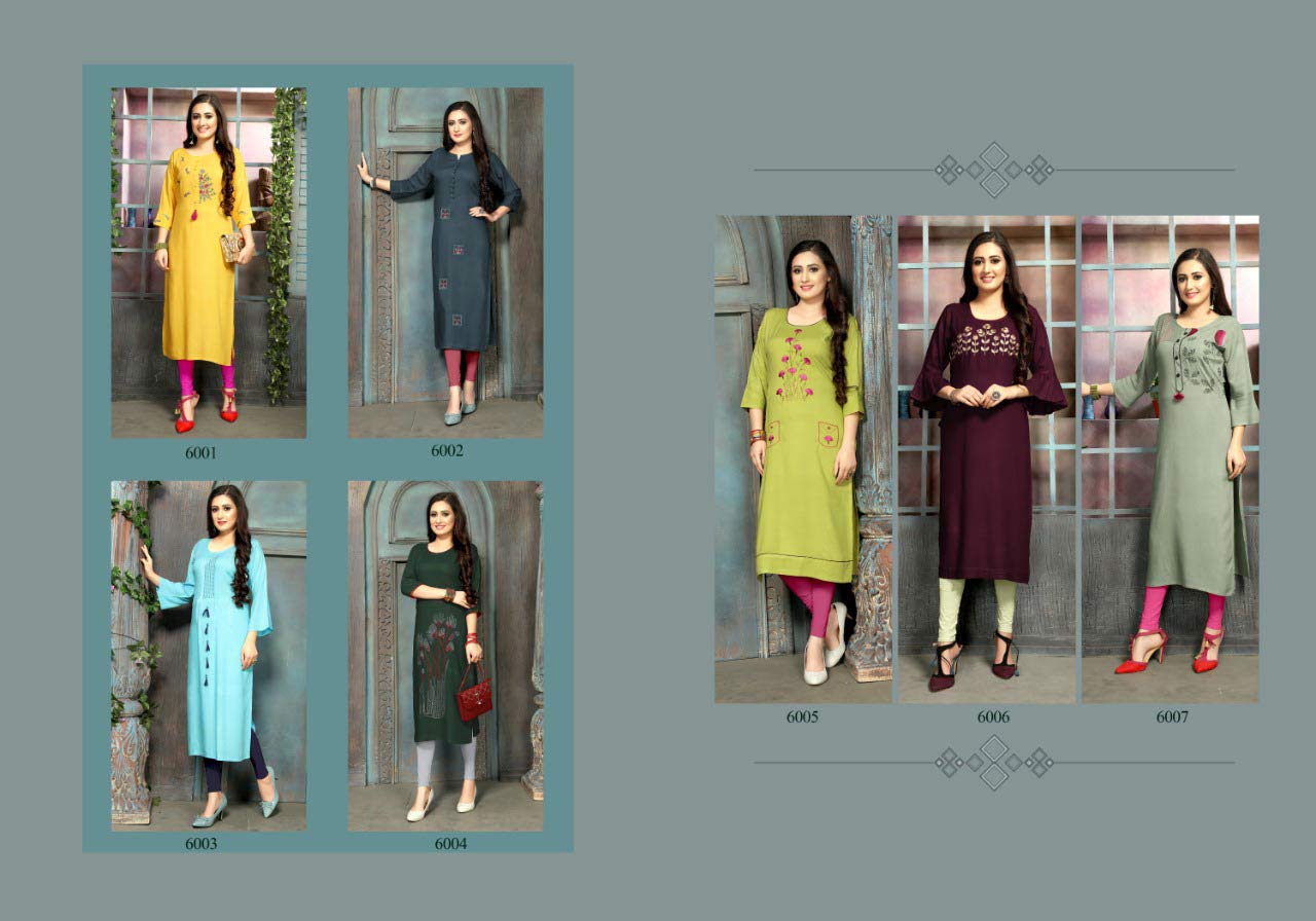 Luxuria Ocean Vol-2 Embroidery Wholesale Kurti Luxuria Ocean Vol-2 Embroidery Wholesale Kurti